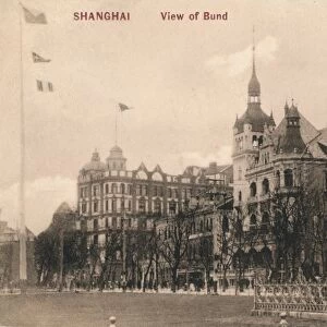 Shanghai. View of Bund, c1918