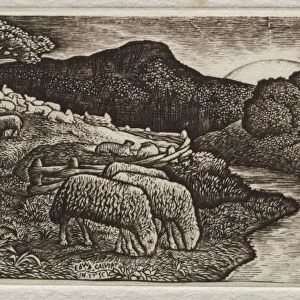 The Sheep of His Pasture, 1828. Creator: Edward Calvert (British, 1799-1883)
