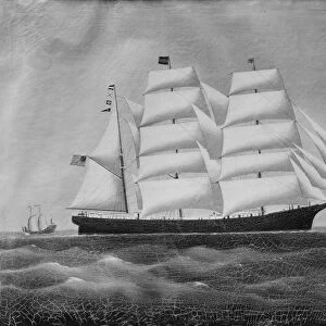 The Ship John W. Brewer, ca. 1845. Creator: Unknown