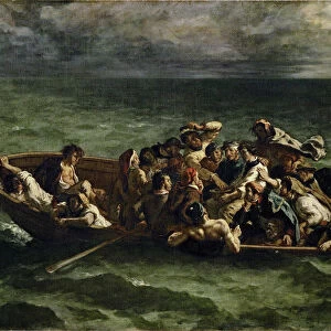 The Shipwreck of Don Juan. Artist: Delacroix, Eugene (1798-1863)