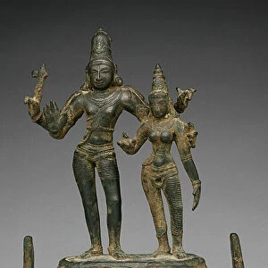 Shiva Embracing Parvati, c. 13th century. Creator: Unknown