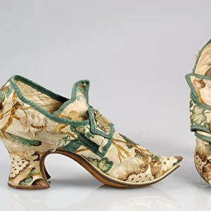 Shoes, British, 1710-29. Creator: Unknown