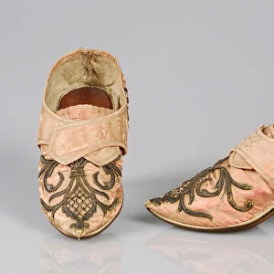 Shoes, British, 1710-49. Creator: Unknown