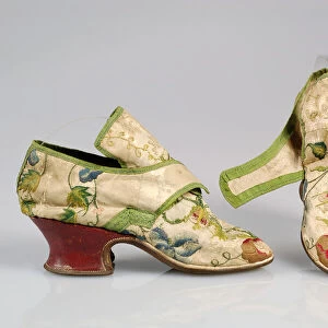 Shoes, British, 1740-59. Creator: Unknown
