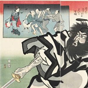 Shoki san jaki ni sokuto (Shoki Destroys Evil Demons), 1858