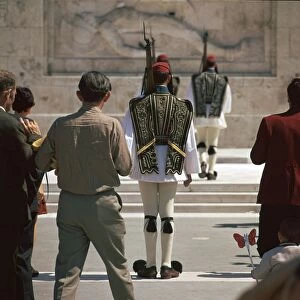 Shot of the Ezvones at the Tomb of the Unknown Soldier