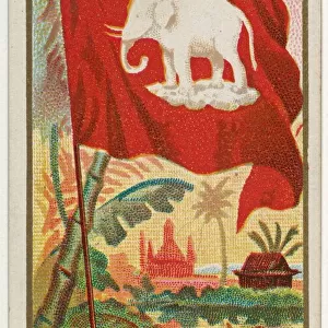 Siam, from Flags of All Nations, Series 1 (N9) for Allen & Ginter Cigarettes Brands