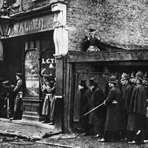 The Sidney Street siege, Whitechapel, London, 1911, (1935)