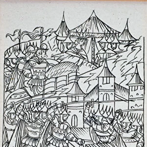 The Siege of Kazan, 1552 (From the Illuminated Compiled Chronicle), Second half of the16th cen