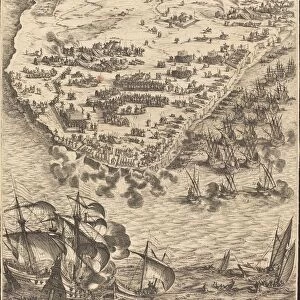 The Siege of La Rochelle [plate 10 of 16; set comprises 1952. 8. 97-112], 1628 / 1631