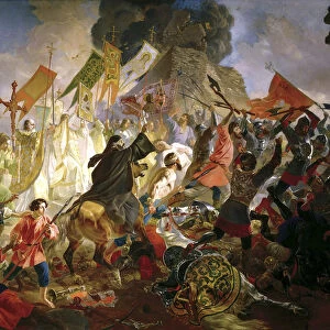 The Siege of Pskov by Stephen Bathory in 1581, 1839-1843. Artist: Karl Briullov