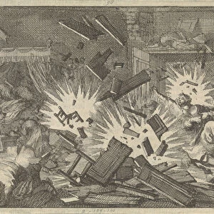 The Siege of Riga by the Russian Army under Tsar Alexei Mikhailovich in 1656, 1698. Artist: Aa, Pieter van der (1659-1733)