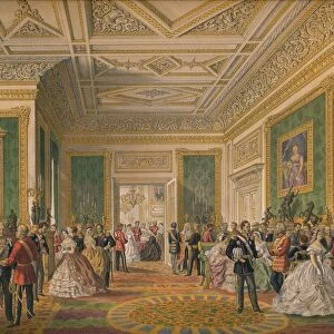 The Signing of the Marriage Attestation Deed, 1863. Artist: Robert Dudley