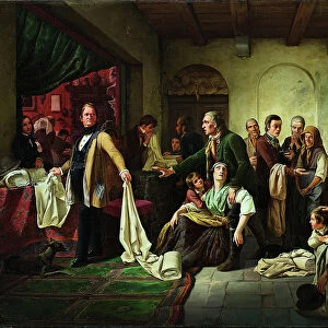 The Silesian Weavers, 1844. Artist: Huebner, Carl Wilhelm (1814-1879)