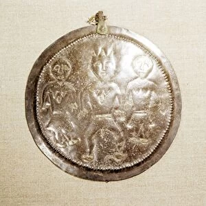 Silver and Gilt Plaque from Kama River region, USSR, 3rd century BC-8th century