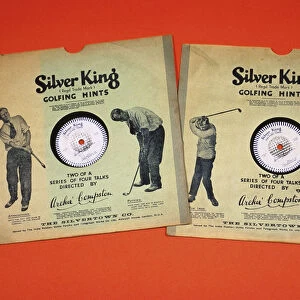 Silver King Golfing Hints, instructional records, late 1930s