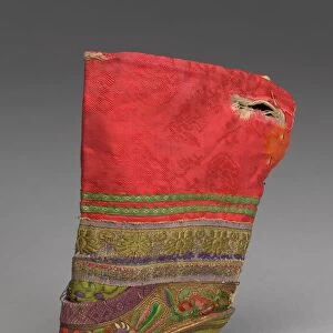 Single Shoe, China, Qing dynasty(1644-1911), c. 1860s. Creator: Unknown