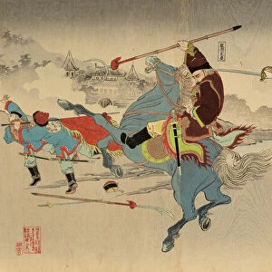 Sino-Japanese War: Two Generals at the Battle of Fenghuangcheng (Nisshin gekisen ryosho)