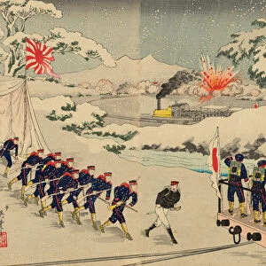 Sino-Japanese War, Japan, 1895. Creator: Kobayashi Ikuhide