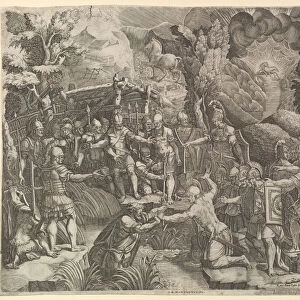 Sinon Deceiving the Trojans, mid-1540 s. Creator: Giorgio Ghisi