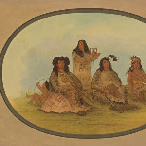 The Sioux Chief with Several Indians, 1861 / 1869. Creator: George Catlin