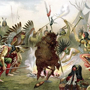 Sioux war dance, 1888