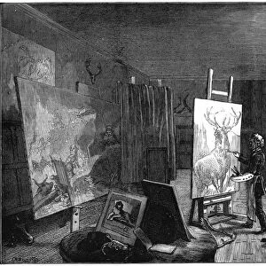 Sir Edwin Landseers (1802-1973) studio, Brighton, East Sussex, 1874