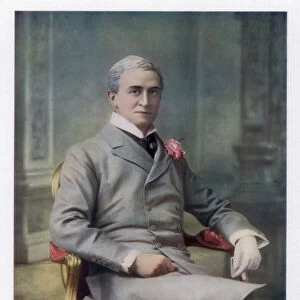 Sir John Hare, English actor and manager of the Garrick Theatre, 1901. Artist: W&D Downey