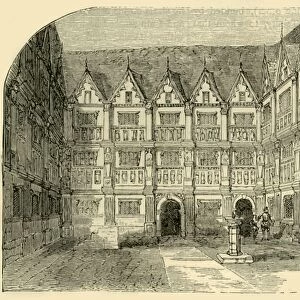 Sir Thomas Greshams House in Bishopsgate Street, (c1872). Creator: Unknown