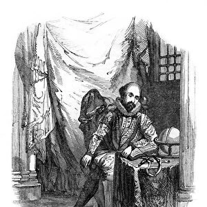 Sir Walter Raleigh in the Tower of London, 1603-1616 (1836). Artist: J Jackson
