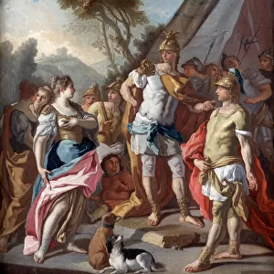 Sisygambis... Mistakes Hephistion (Hephaestion) for Alexander the Great, 18th century. Artist: Mura, Francesco de