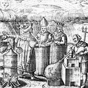 The Sixth Key of Basil Valentine, legendary 15th century German monk and alchemist, 1651