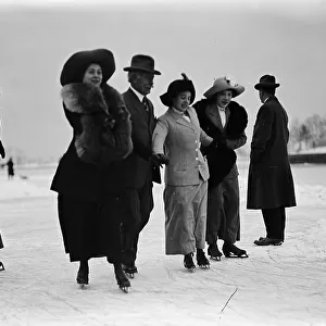 Skating Party, 1912. Creator: Harris & Ewing. Skating Party, 1912. Creator: Harris & Ewing