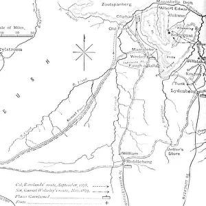 Sketch Map of Sekukunis Country, c1880