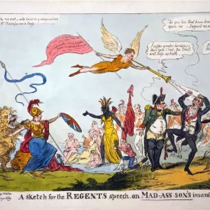 A Sketch for the Regents Speech on Mad-ass-sons Insanity, 1812