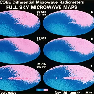 Full sky microwave maps, 1990