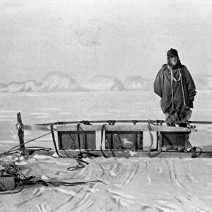 The last sledge from the trek back from the Great Southern Journey, 1909