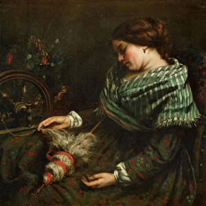 The Sleeping Spinner (La fileuse endormie), 1853