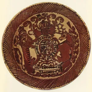 Slipware Dish by Thomas Toft, c1675, (1944). Creator: Unknown