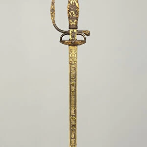Smallsword Presented by the City of Paris to Commandant Ildefonse Fave, French