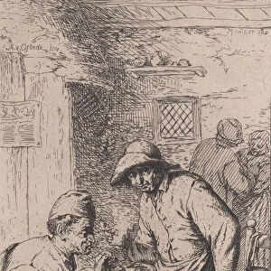 The Smokers, after Ostade, 19th century. Creator: After Adriaen van Ostade