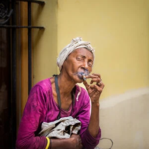 A Smoking Woman. Creator: Dorte Verner