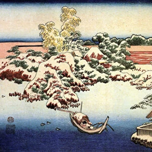 Snowscape by the Sumida River, c1832