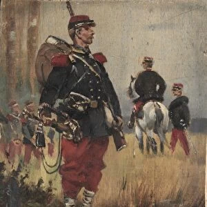 Soldiers, c. 1892. Creator: Edouard Detaille (French, 1848-1912)