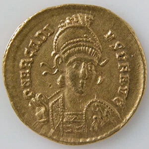 Solidus, Byzantine, 396-408. Creator: Unknown