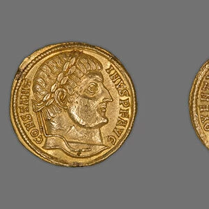 Solidus (Coin) Portraying Emperor Constantine I, Late 324-early 325 AD. Creator: Unknown