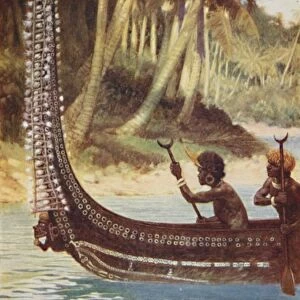 A Solomon Islands Canoe, 1923. Creator: Unknown