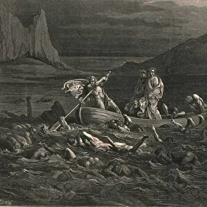Soon as both embark d, cutting the waves, c1890. Creator: Gustave Doré