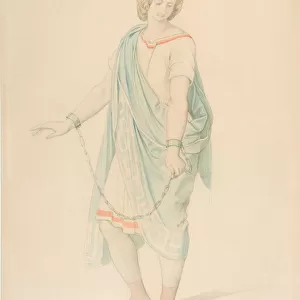 The soprano Karoline Hetzenecker in the role of Sesto in La Clemenza di Tito... ca. 1848