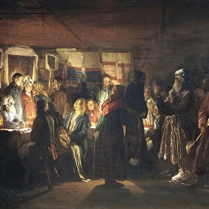 A Sorcerer comes to a peasant wedding, 1875